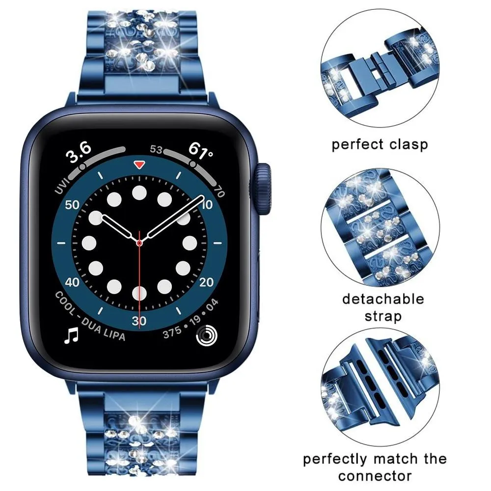 Apple Watch Band Series 7 6 5 High Quality Steel Women Pulseira Bracelet iWatch 38/40/41mm 42/44/45mm Ladies Luxury Wristband |Watchbands|