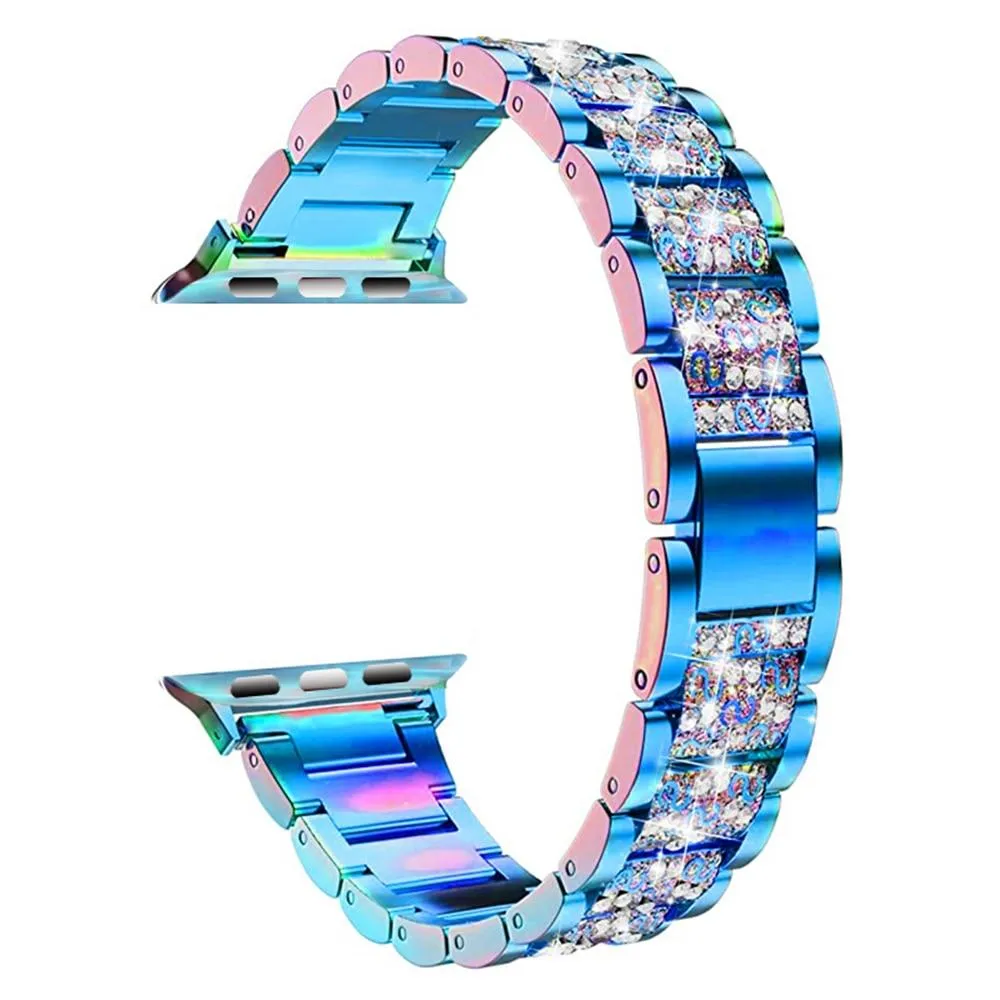 Apple Watch Band Series 7 6 5 High Quality Steel Women Pulseira Bracelet iWatch 38/40/41mm 42/44/45mm Ladies Luxury Wristband |Watchbands|