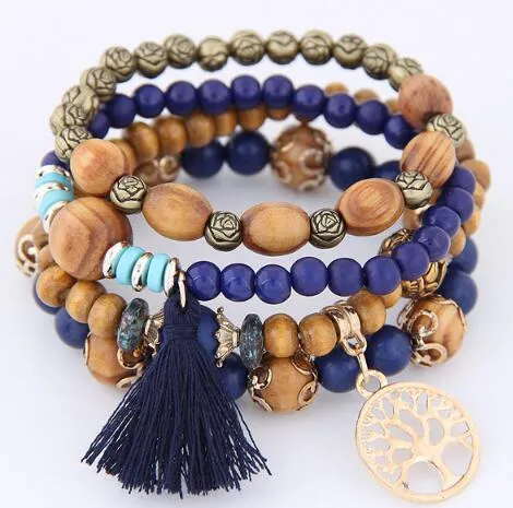 Handmade turquoise tree wild temperament bracelet