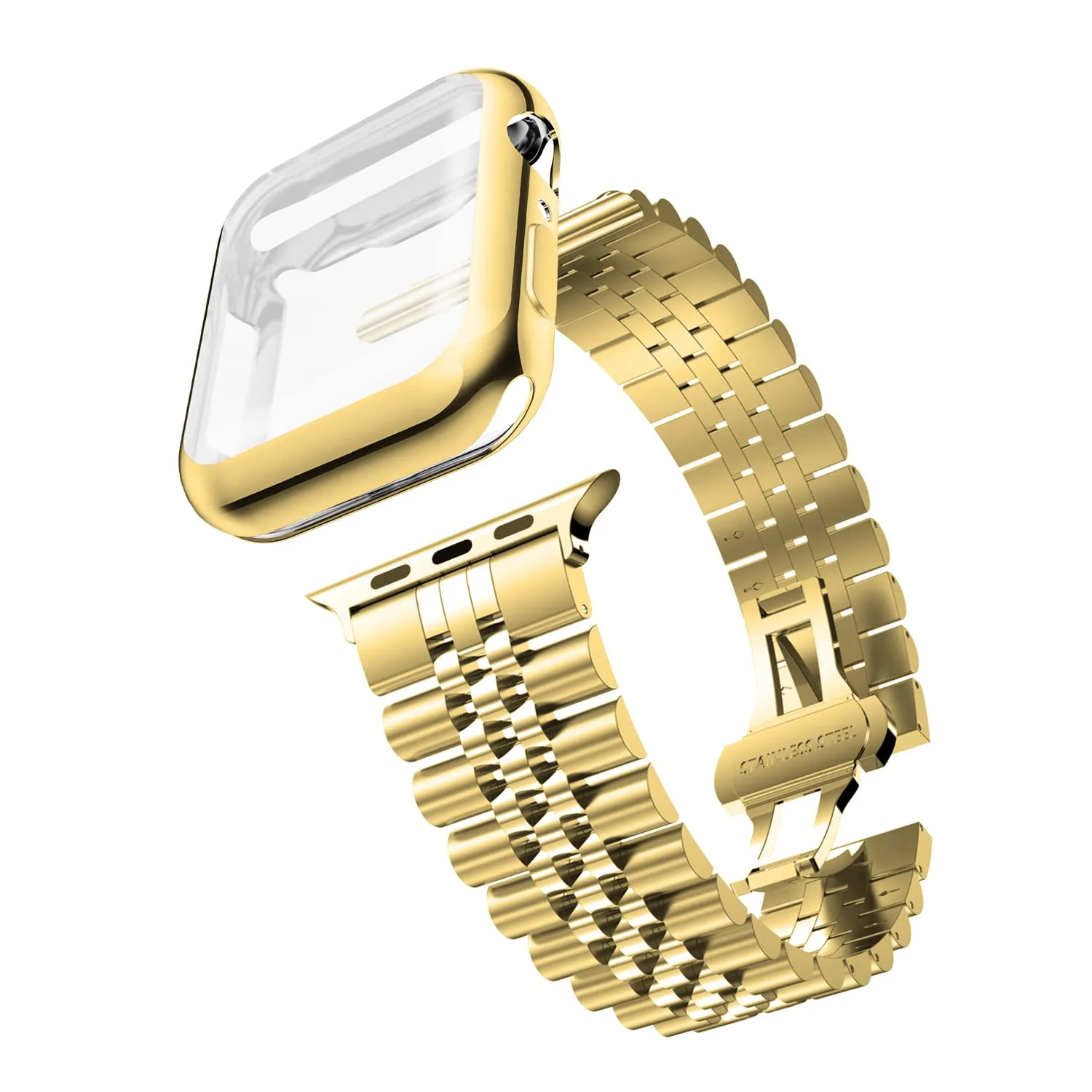 Metal Bracelet   Case For Apple Watch Band Series 7 6 5 4 Premium Steel Strap iWatch 38mm 40mm 41mm 42mm 44mm 45mm Correa Wristband |Watchband|