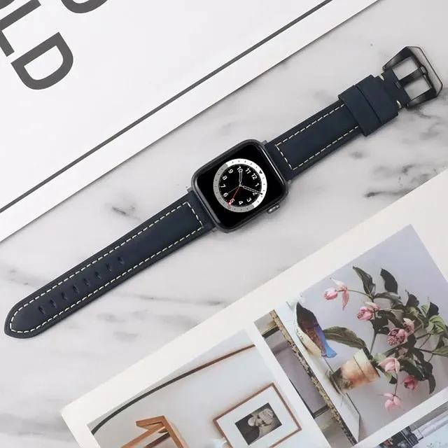 Wristband Belt Retro Premium Leather Watchband Bracelet Series 7 6 5 4